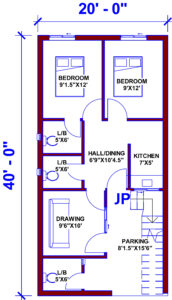 20'x40' House Plan