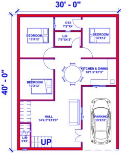 30'x40' House Plan